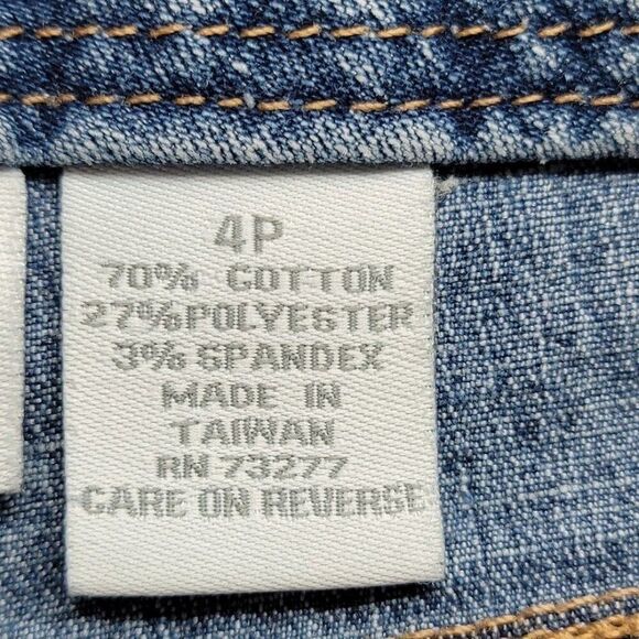 Sonoma Life+Style Petite Capri Jeans 4P Blue Denim 70% Cotton 28x20 - Picture 5 of 9